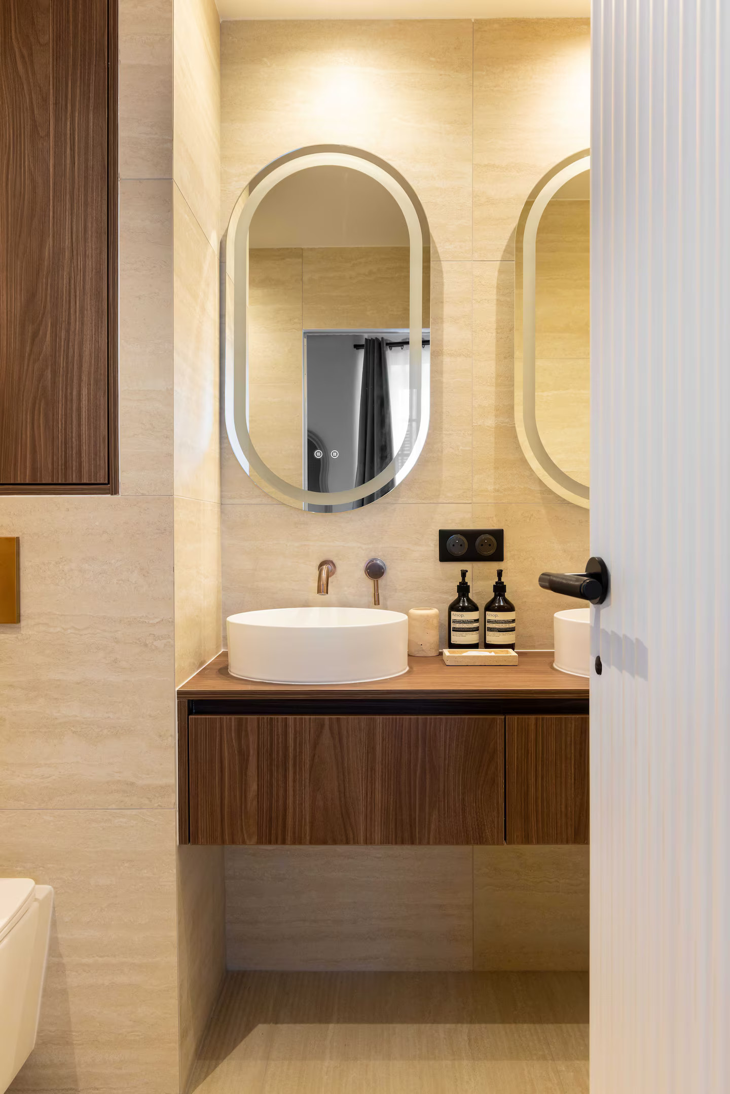 salle de bain décoration contemporaine studio Paris 32m2