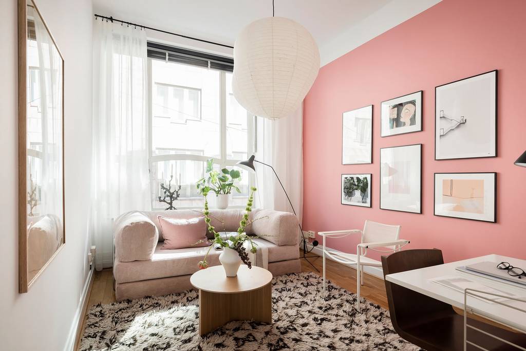 salon et bureau murs roses salon et bureau murs roses