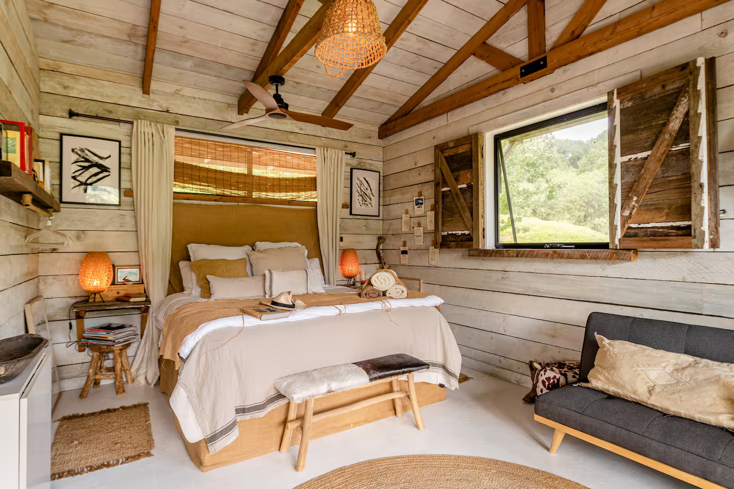 chambre maison rustique en bois Hillview Dairy chambre maison rustique en bois Hillview Dairy