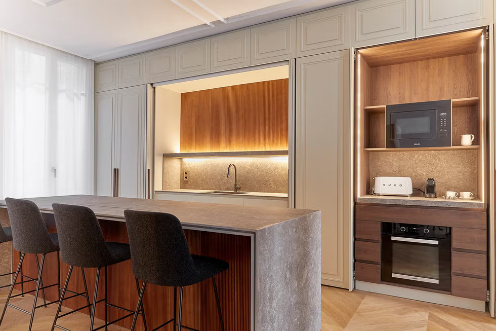 cuisine ouverte avec îlot décoration contemporaine cuisine ouverte avec îlot décoration contemporaine