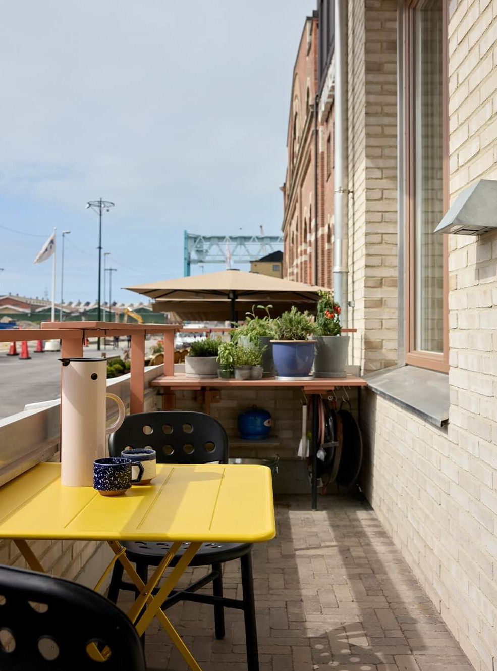 balcon vue port Malmö