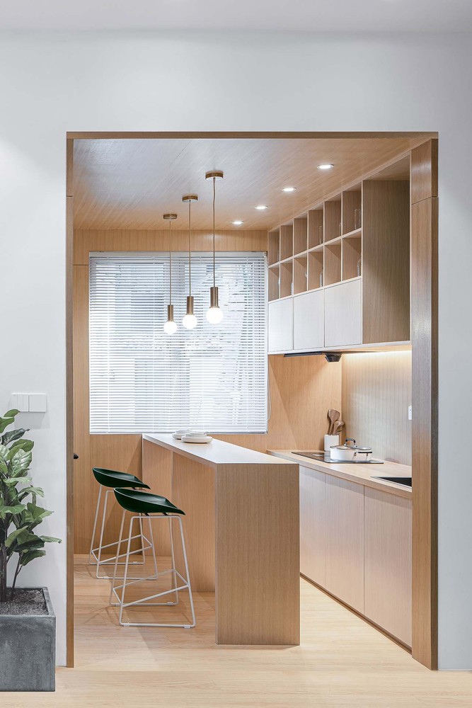cuisine bois clair studio design 25m2 cuisine bois clair studio design 25m2