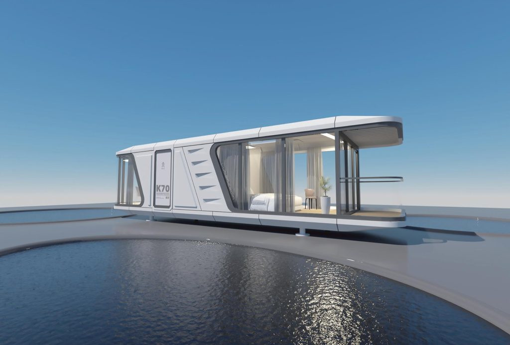 petite maison capsule préfabriquée