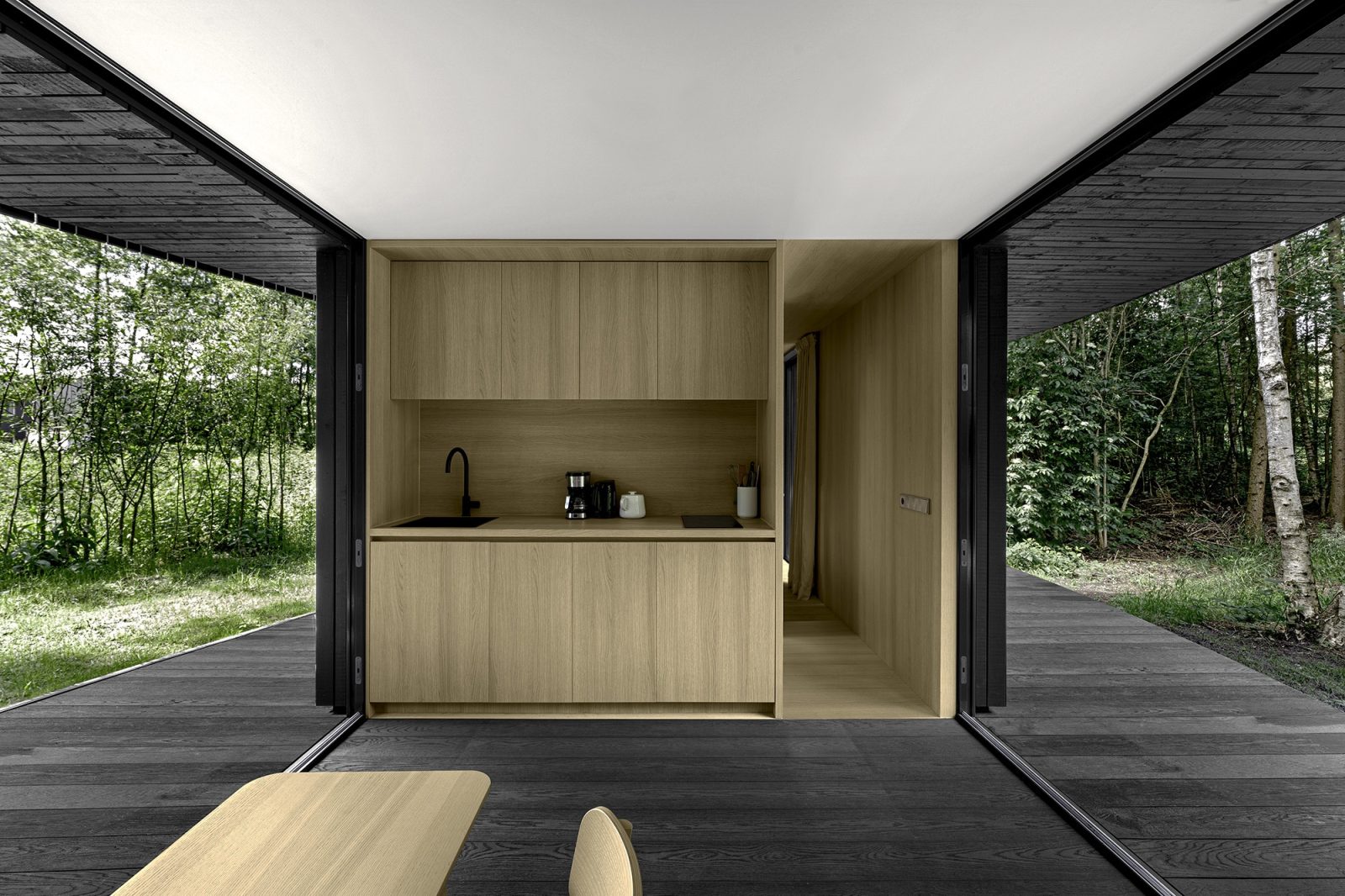 salon et cuisine petite maison Câpsula par i29 Architects salon et cuisine petite maison Câpsula par i29 Architects