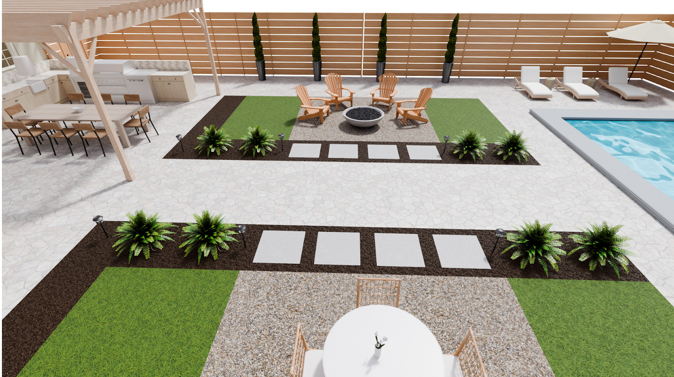 projet jardin avec piscine