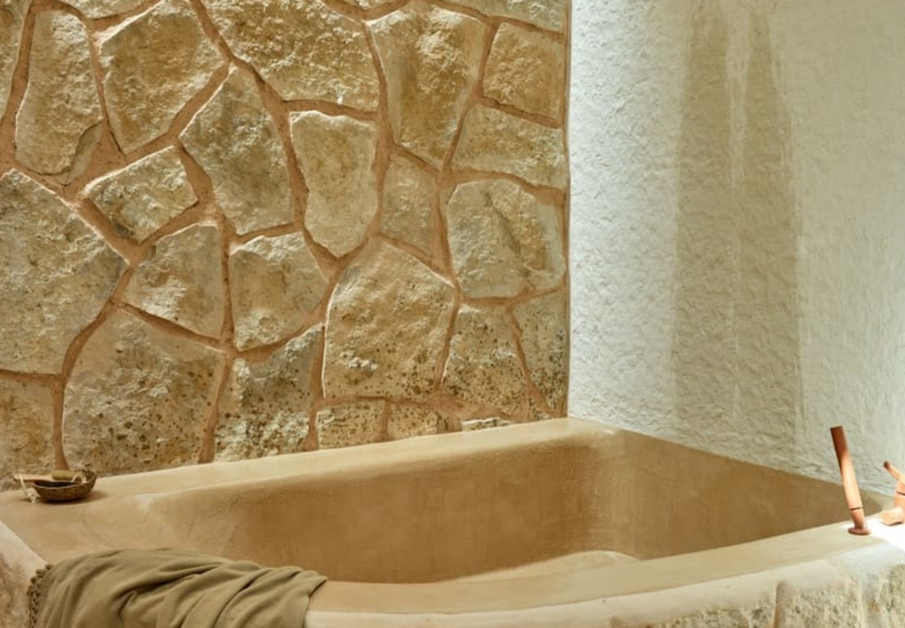 salle de bain décoration rustique chic