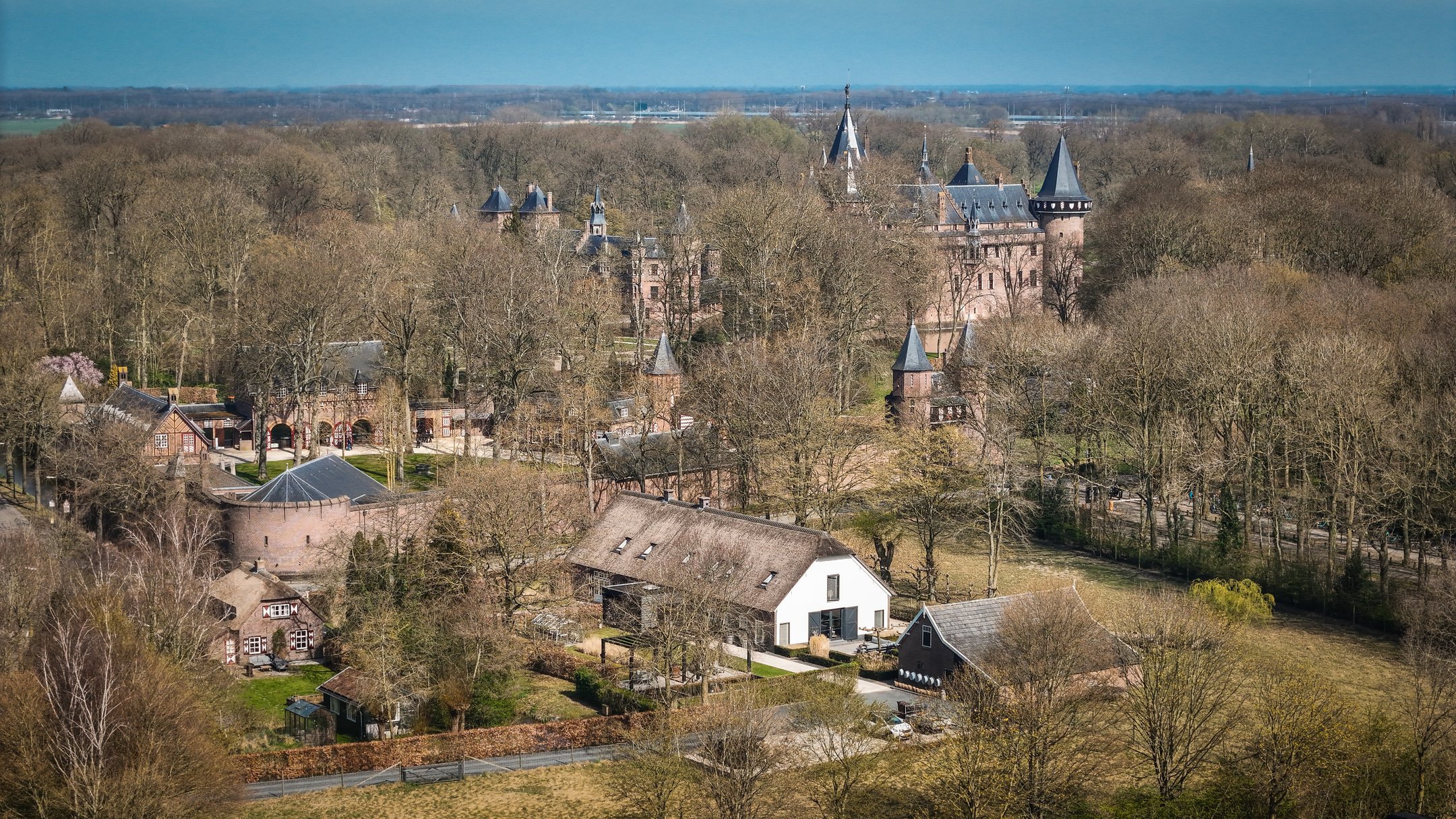 paysage Pays-Bas avec Château de Haar (Kasteel de Haar) paysage Pays-Bas avec Château de Haar (Kasteel de Haar)
