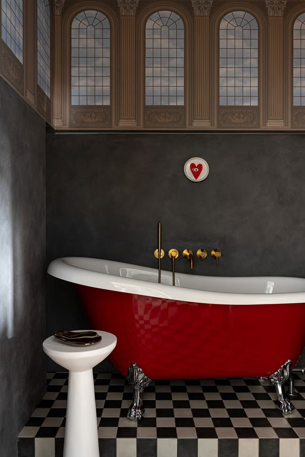 salle de bain rétro sol damier salle de bain rétro sol damier