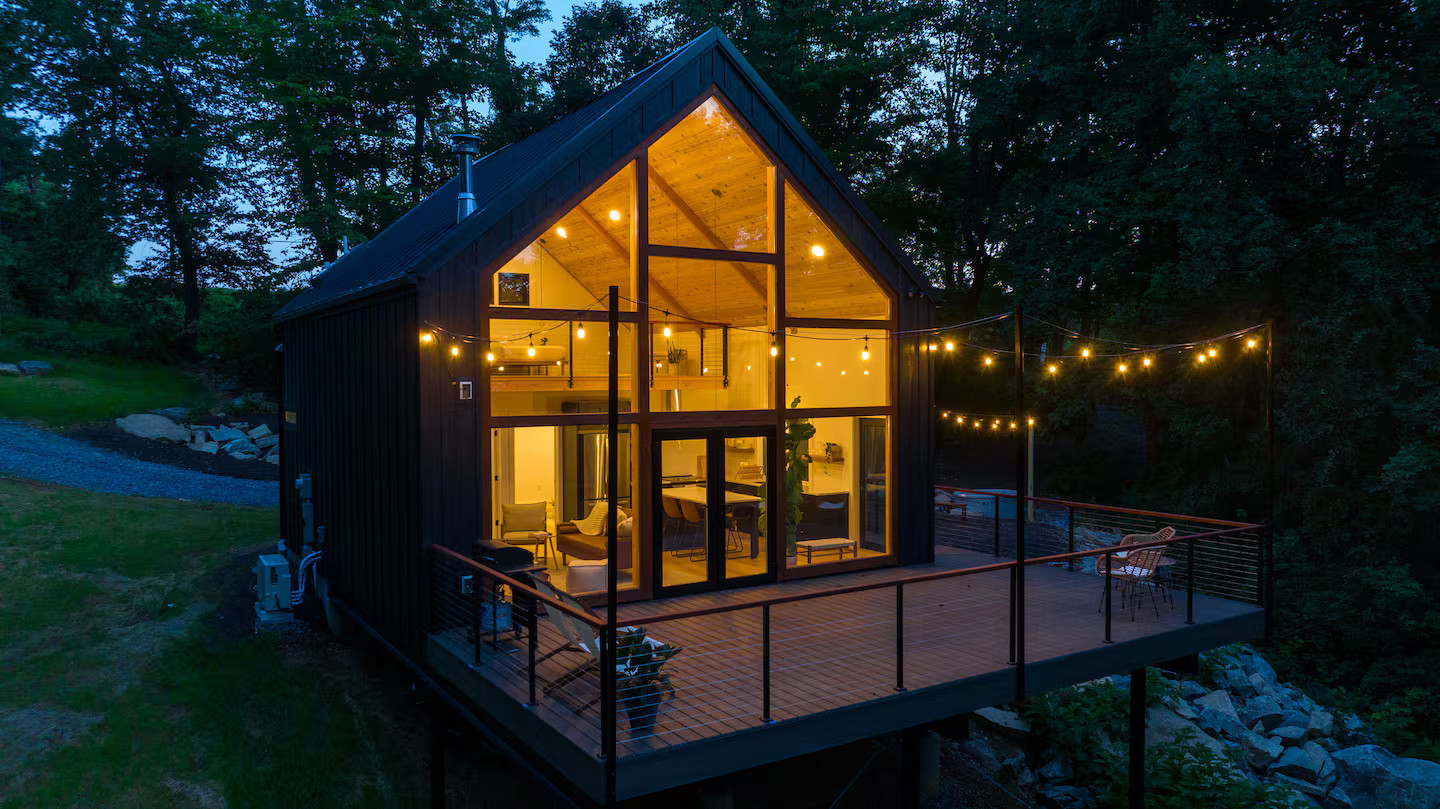 maison en bois noir Texter Mountain Home maison en bois noir Texter Mountain Home