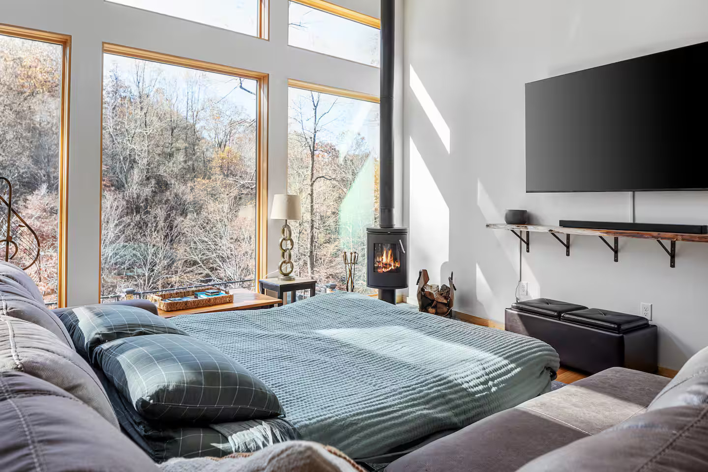 chambre avec poêle