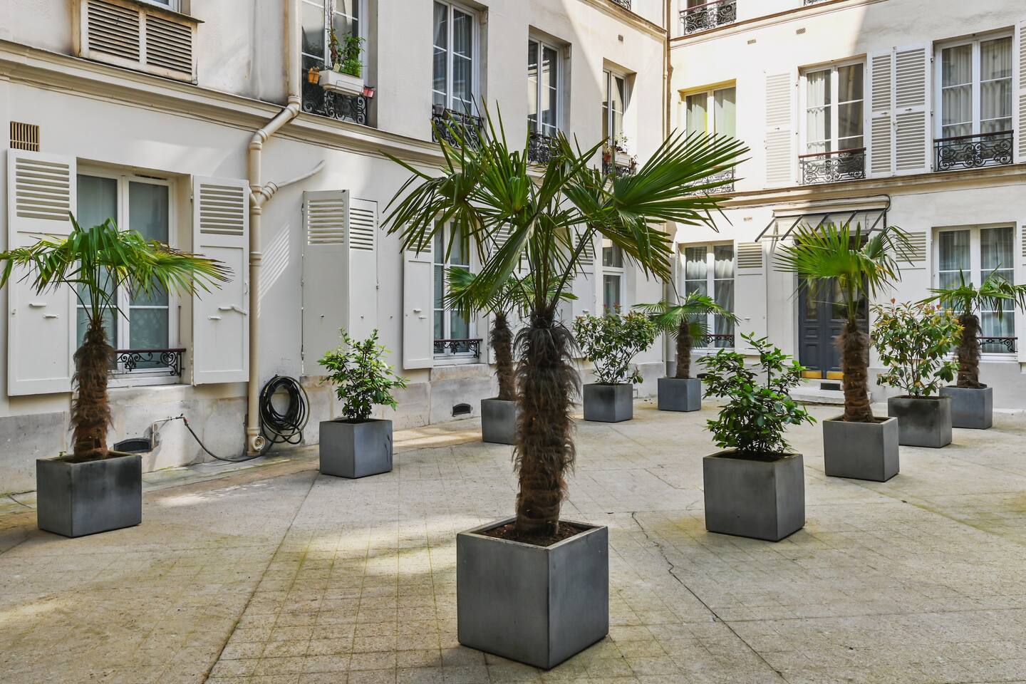 cour immeuble Haussmannien Paris