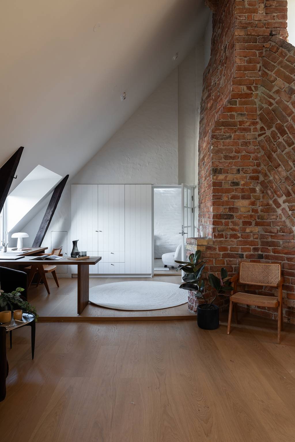 bureau avec mur de briques bureau avec mur de briques