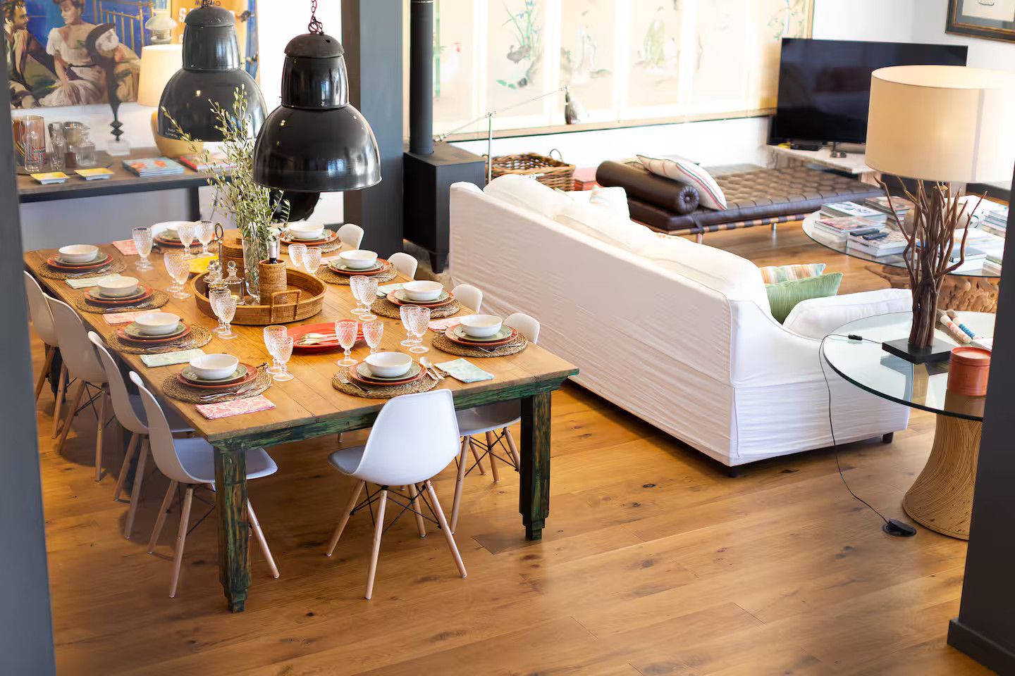 salon et salle à manger décoration contemporaine