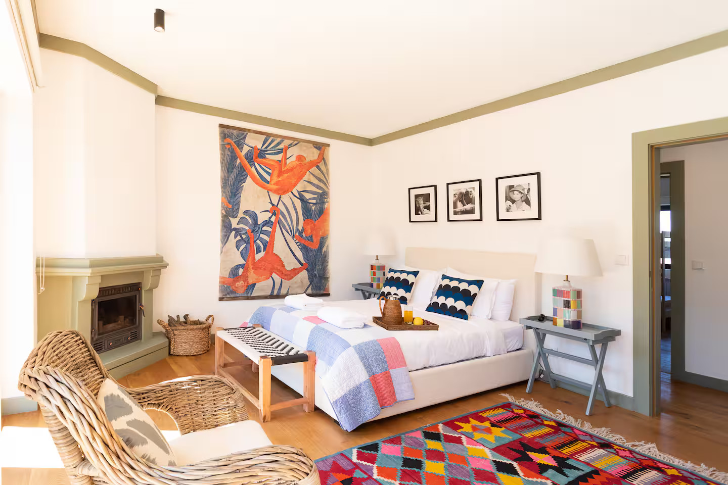 chambre décoration contemporaine et colorée