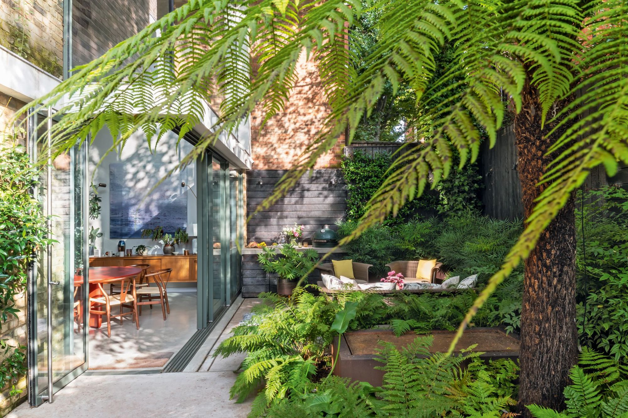 jardin maison de ville décoration contemporaine