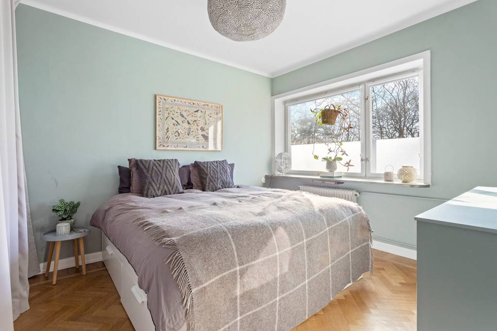 chambre murs verts