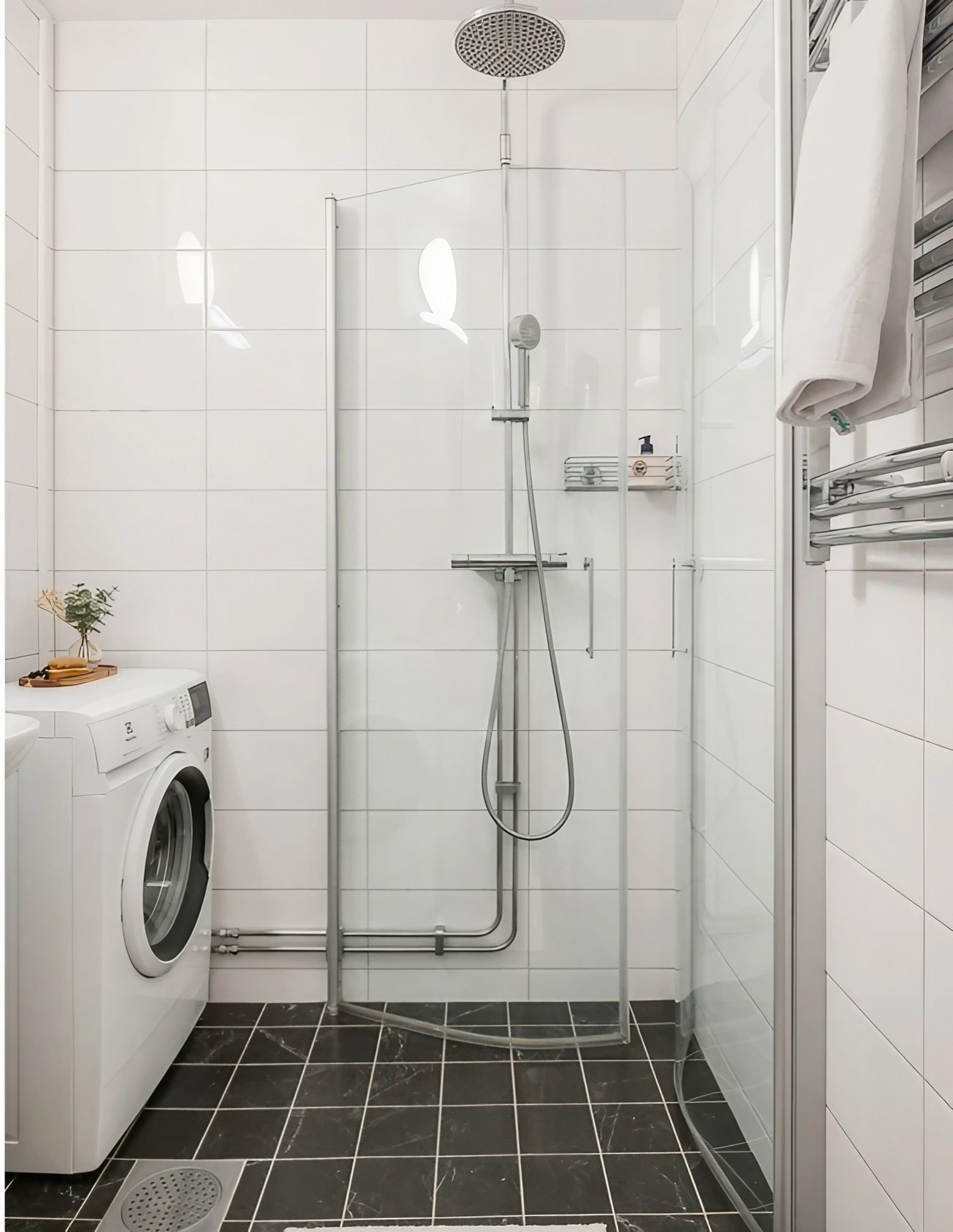 salle de bain blanche