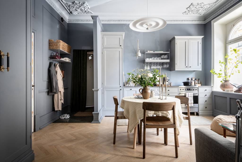 salon et cuisine studio classique chic décoration scandinave salon et cuisine studio classique chic décoration scandinave