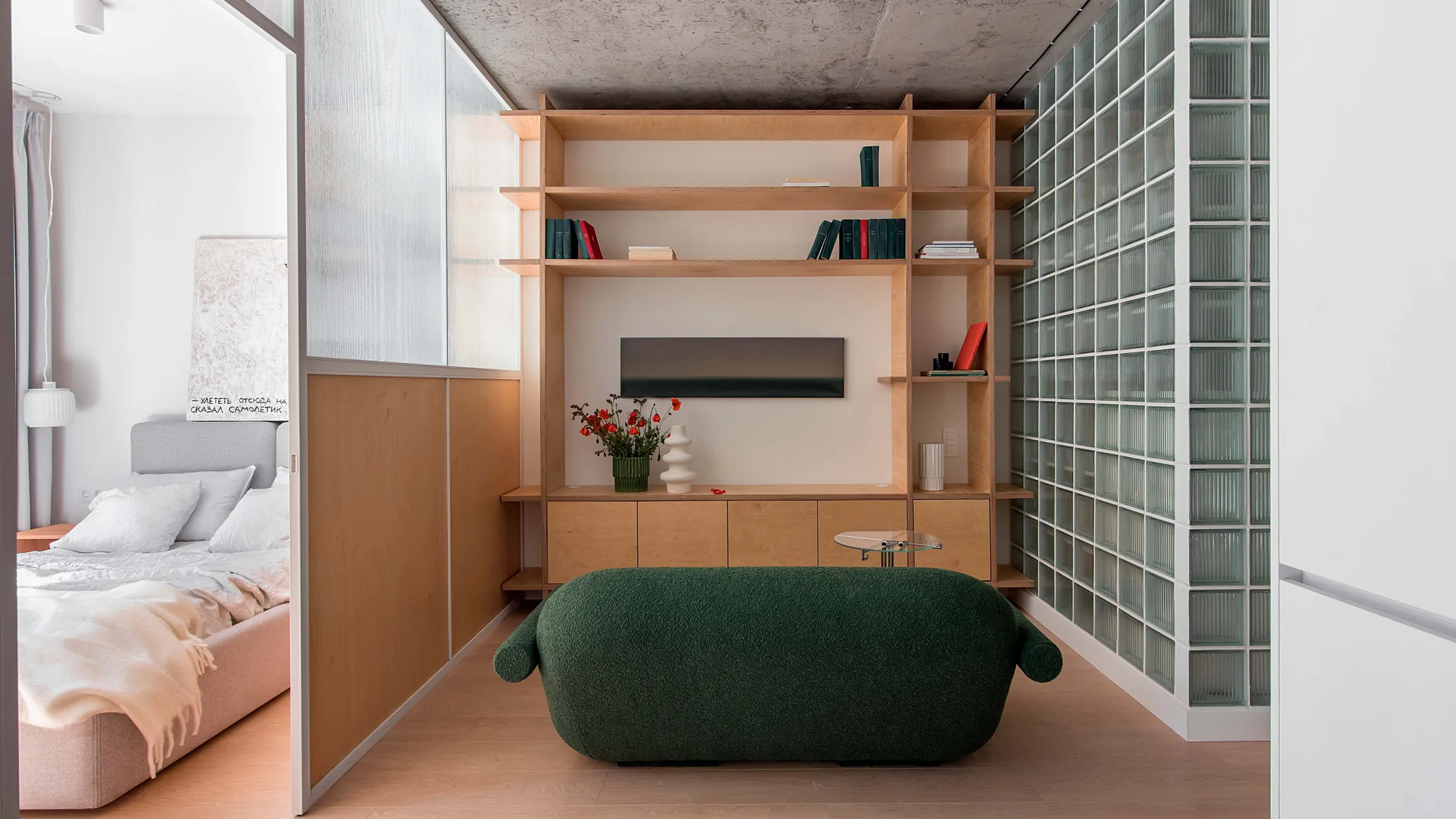 salon et chambre décoration contemporaine
