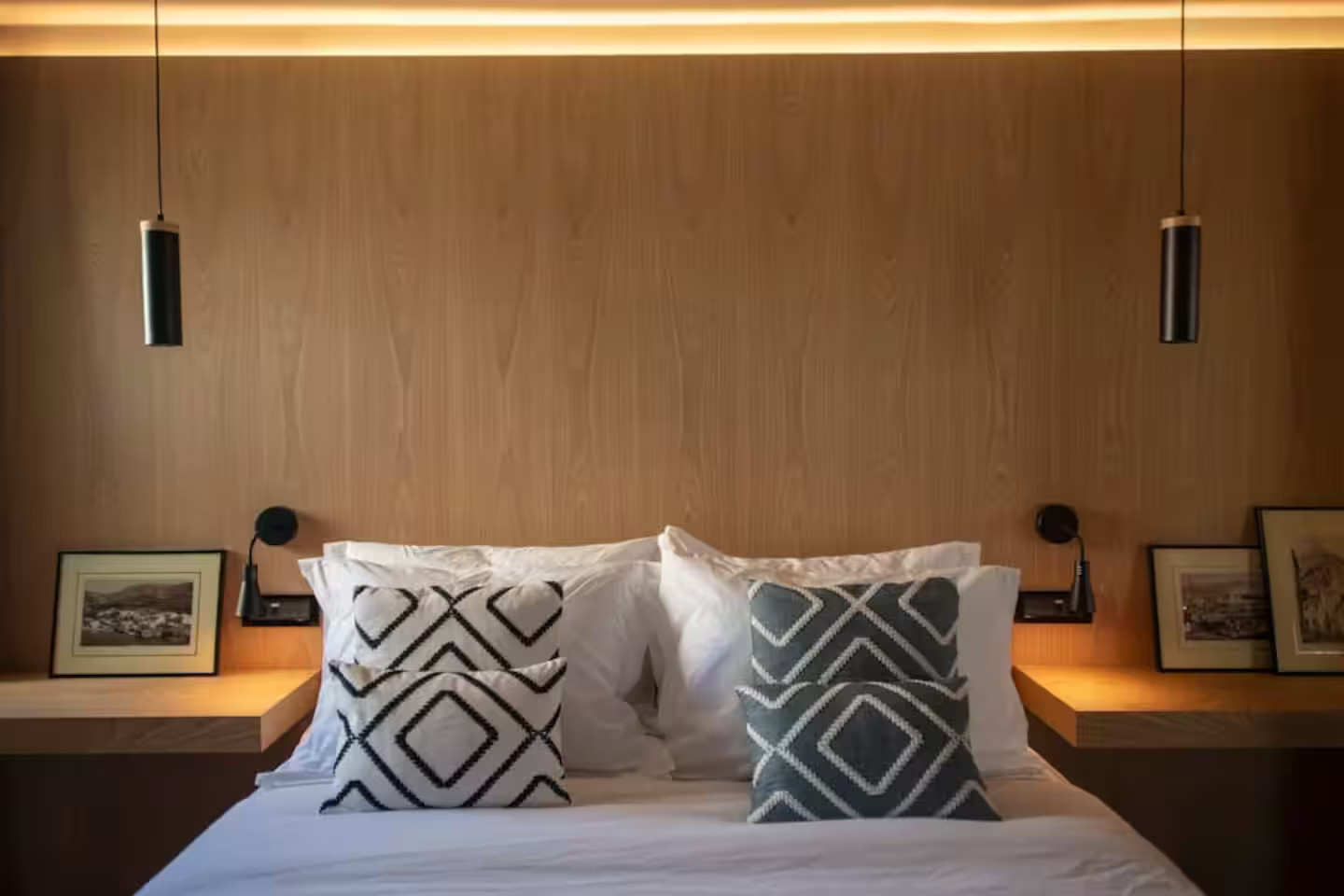 chambre mur bois