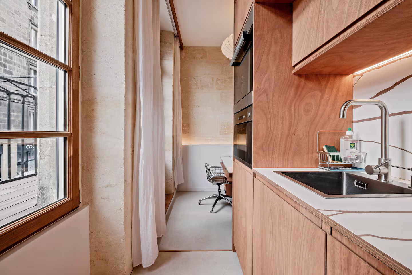 cuisine studio 32m2 Bordeaux