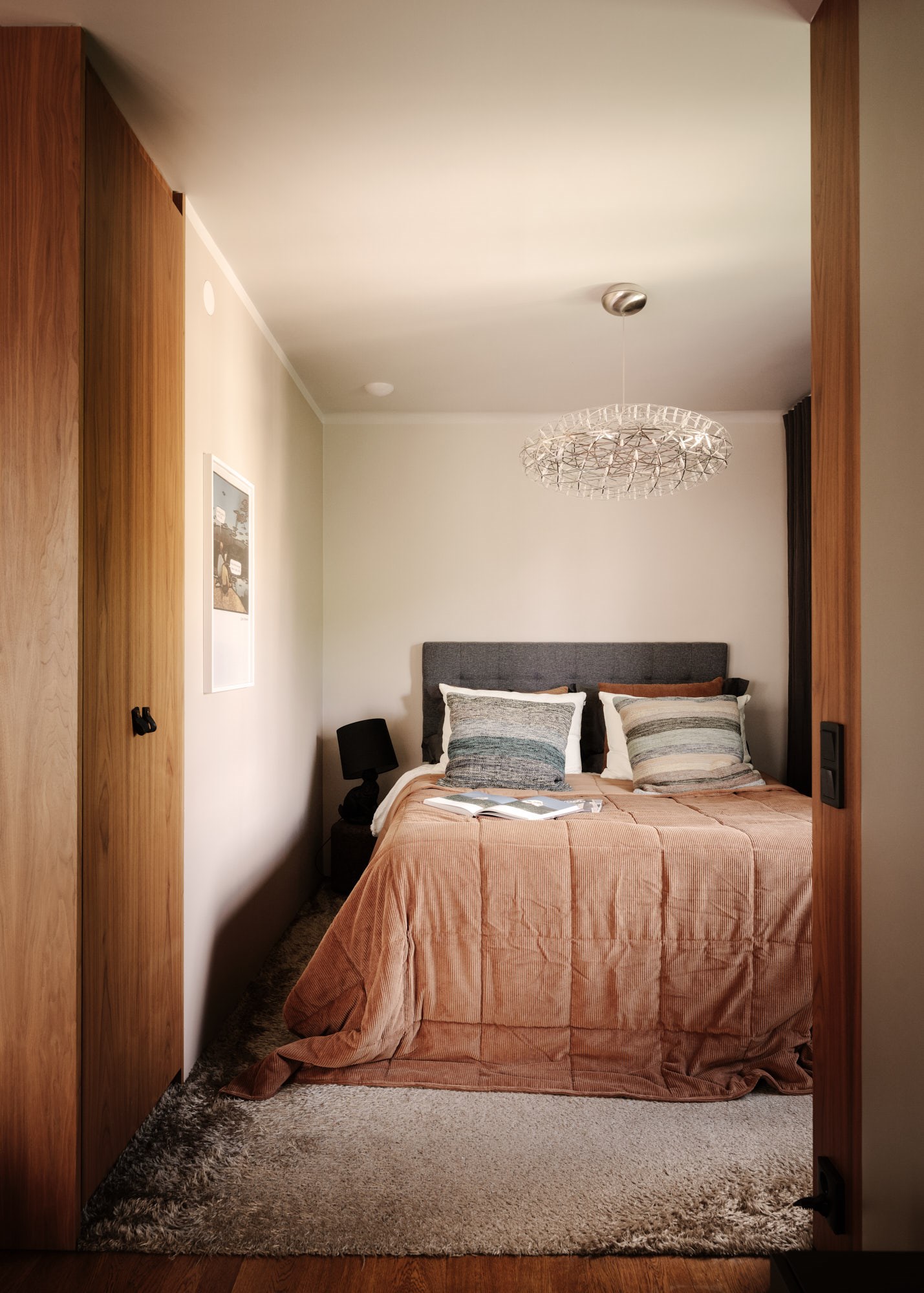 studio 42m2 avec alcôve décoration design bois et gris