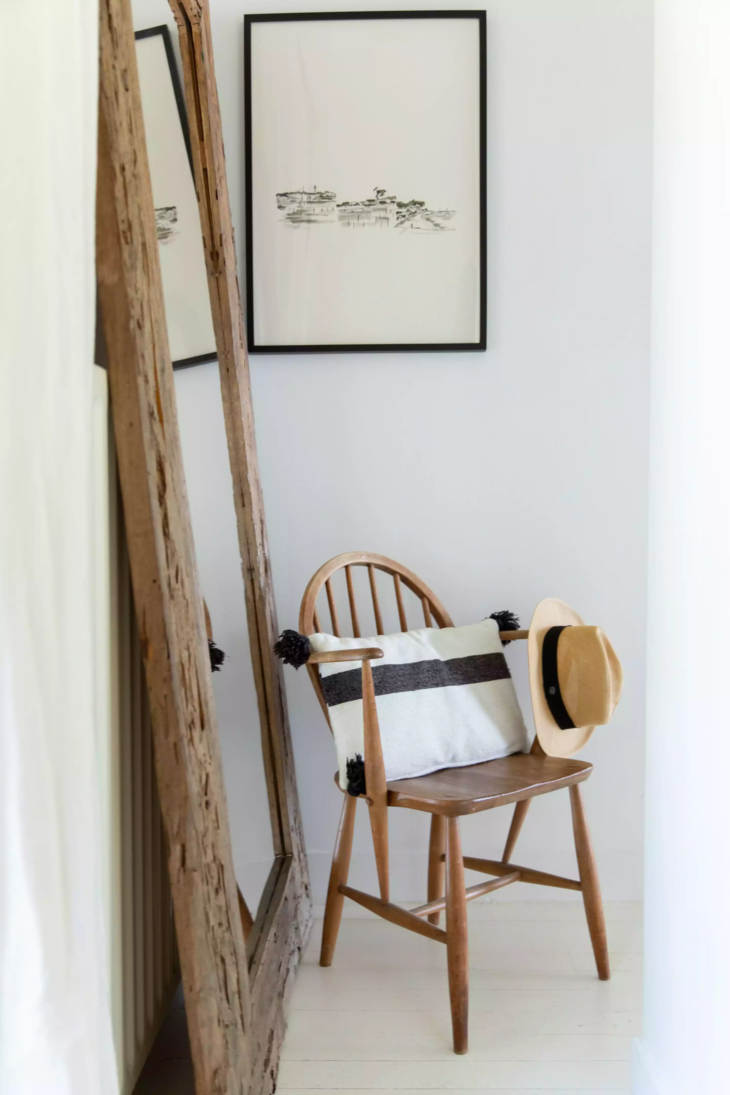 chambre décoration ethnique chic et naturelle villa Biancasa
