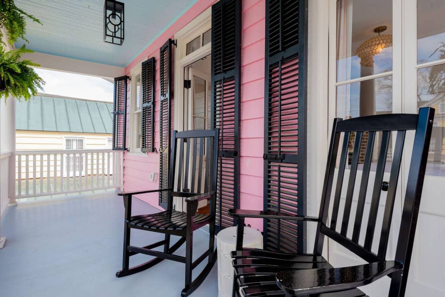 terrasse Boho Rosa Charleston