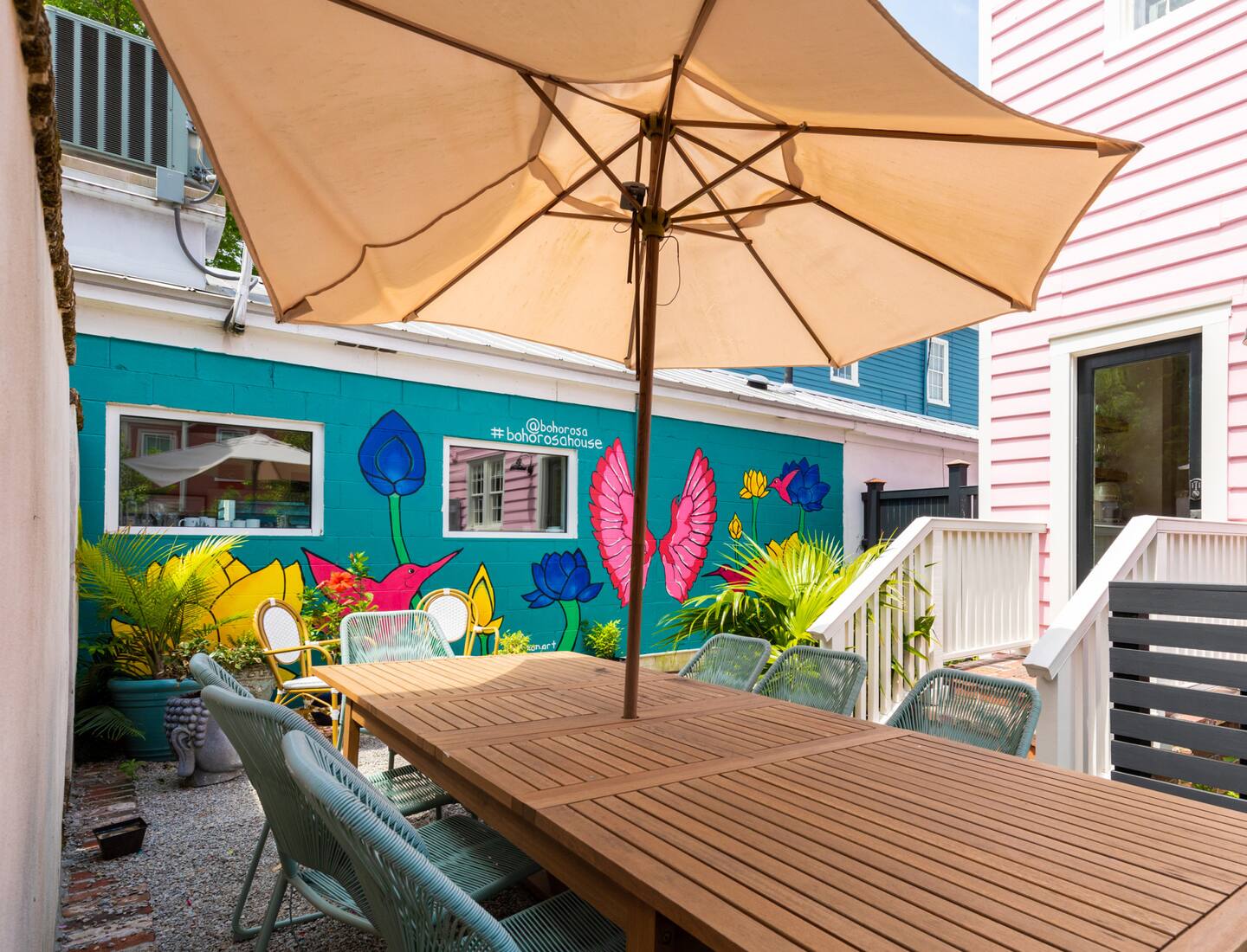 jardin style hyppie Boho Rosa Charleston