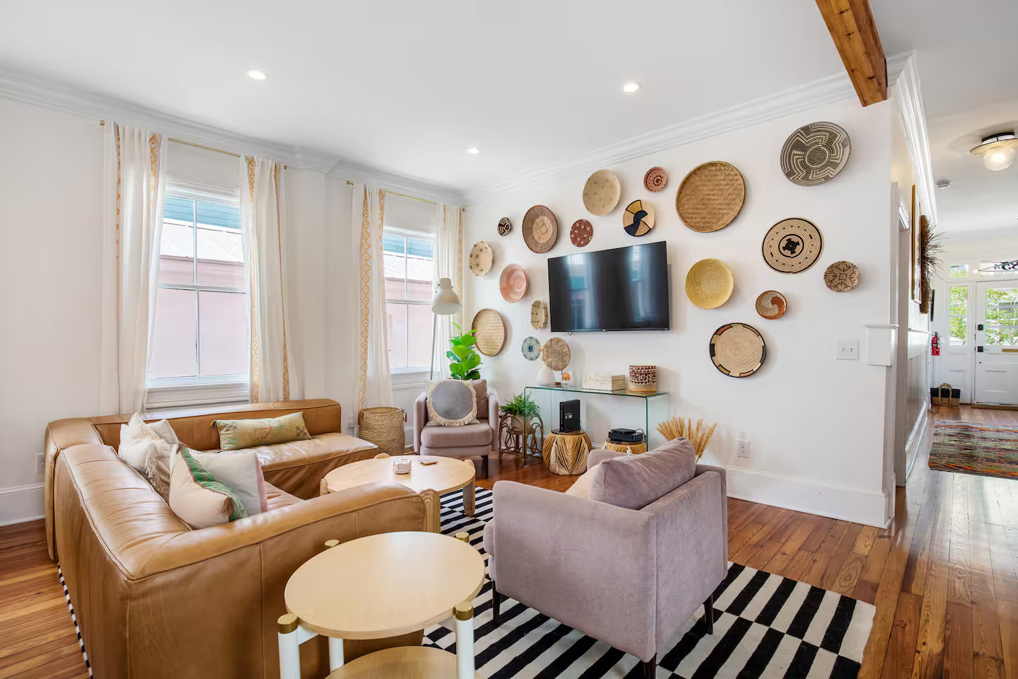 salon maison de ville Boho Rosa House Charleston