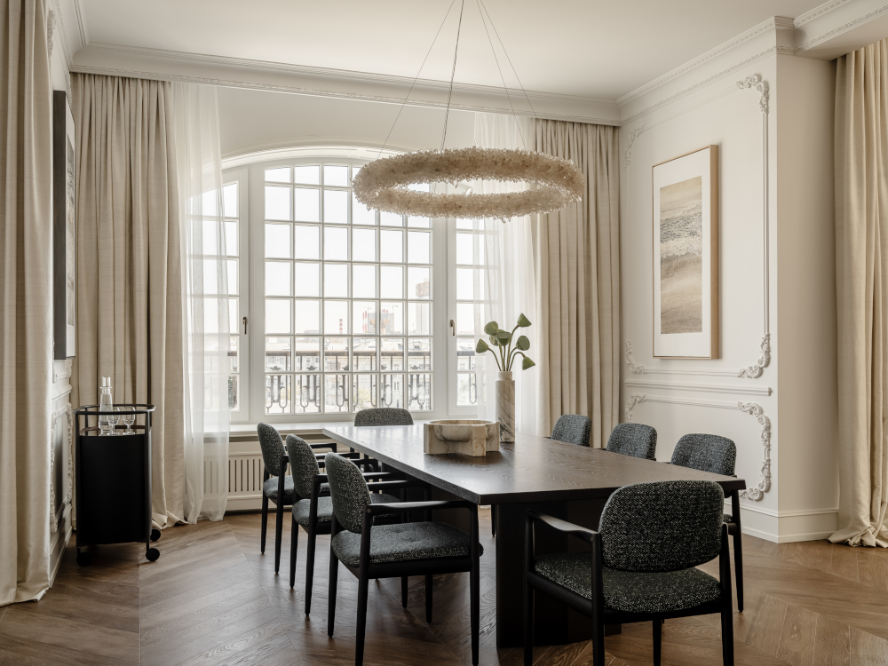 salle à manger décoration contemporaine grand appartement raffiné salle à manger décoration contemporaine grand appartement raffiné