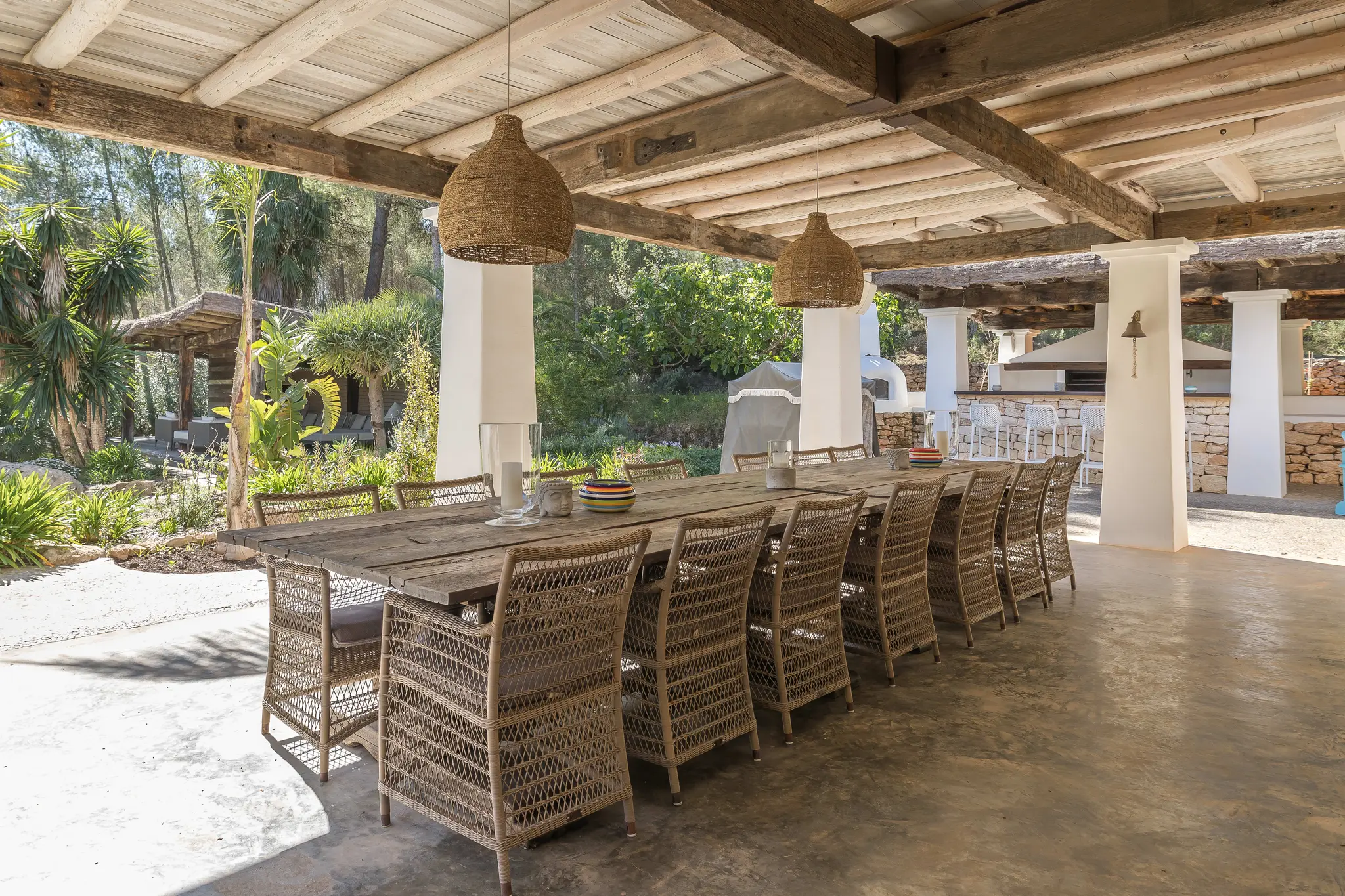 terrasse couverte maison Ibiza terrasse couverte maison Ibiza