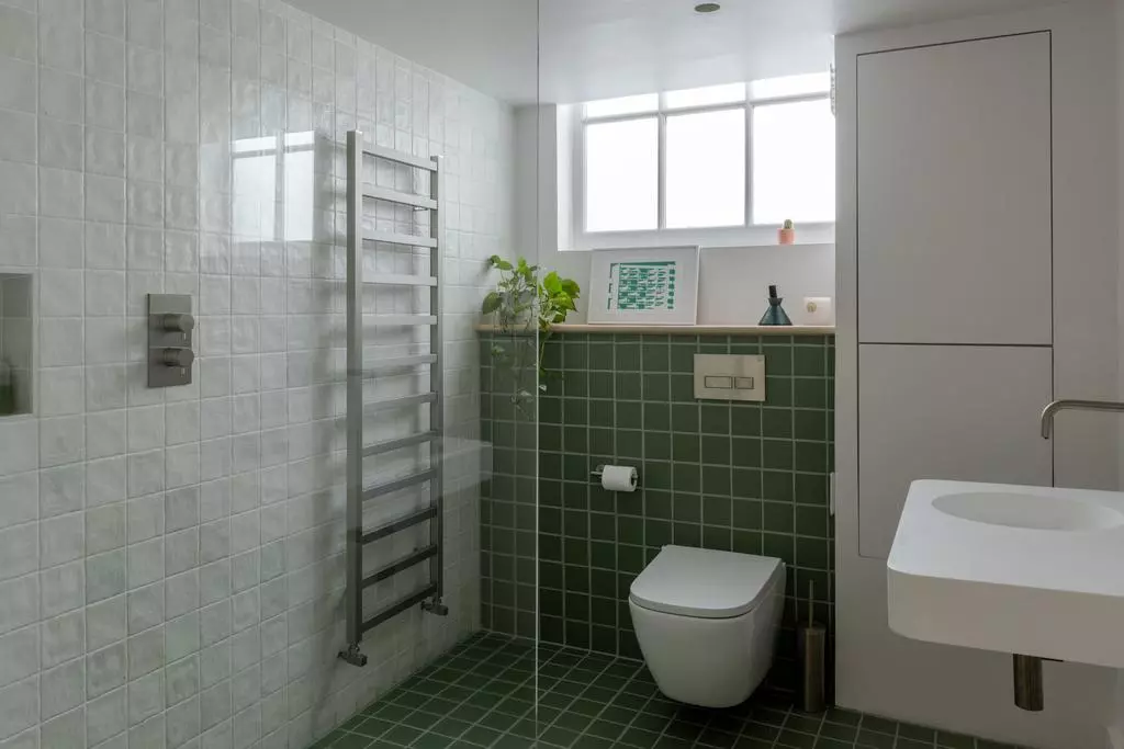salle de bain blanche et verte salle de bain blanche et verte