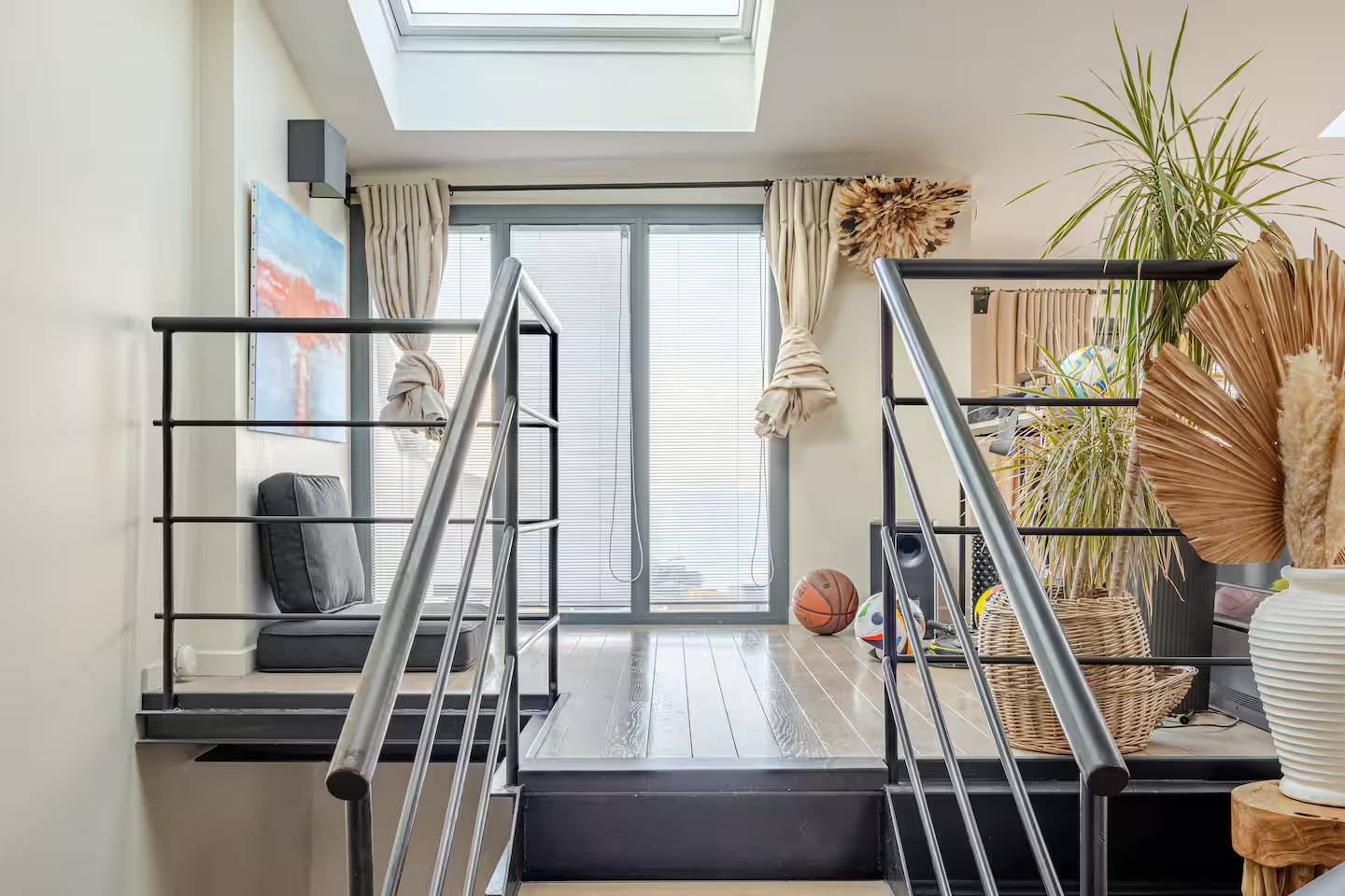 mezzanine sur salon 