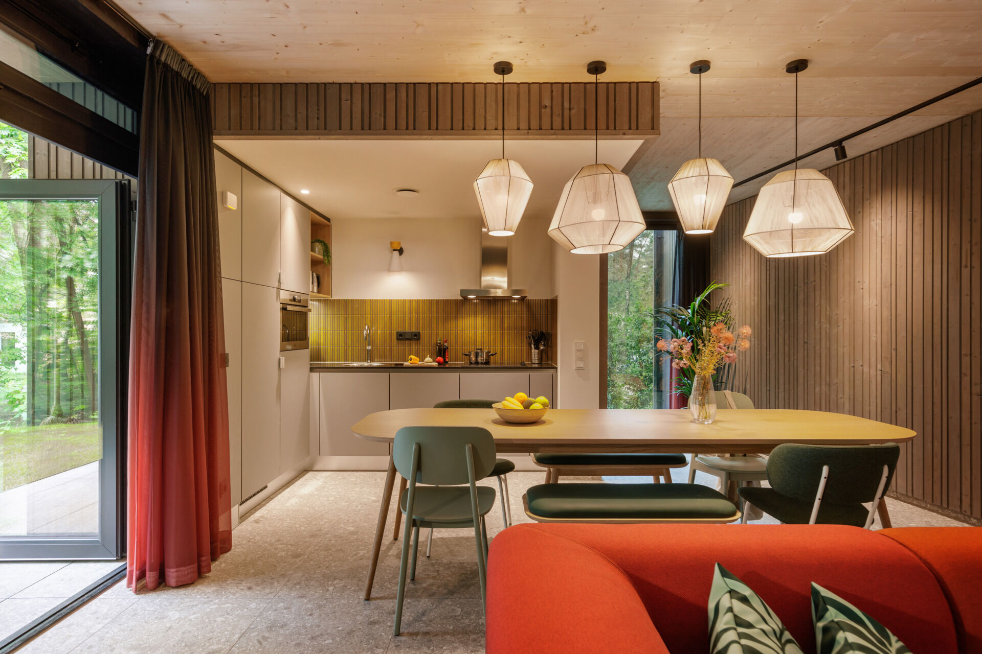 salon décoration contemporaine maison architecte Center Parcs salon décoration contemporaine maison architecte Center Parcs