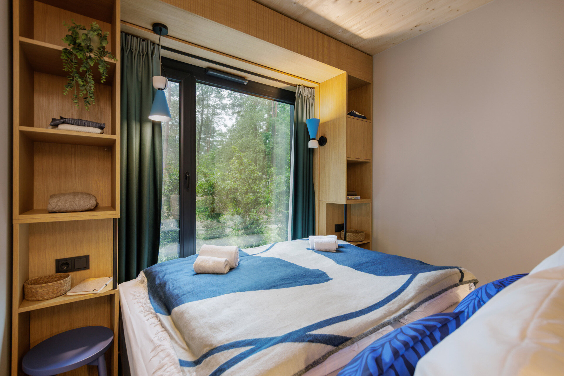chambre décoration contemporaine maison architecte Center Parcs chambre décoration contemporaine maison architecte Center Parcs
