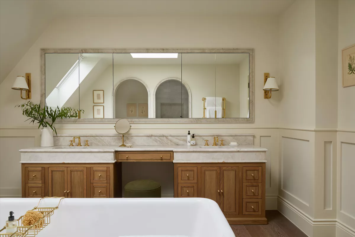 salle de bain classique chic style rétro