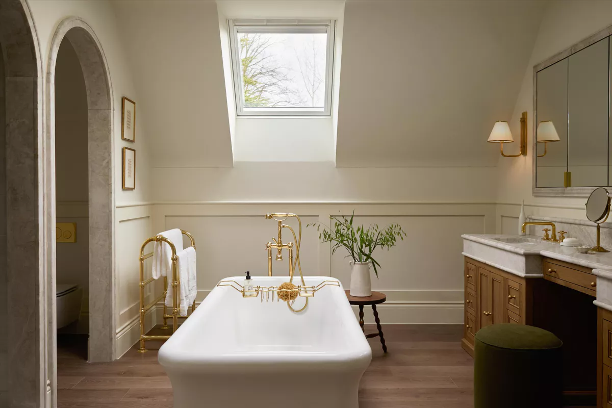 salle de bain classique chic style rétro