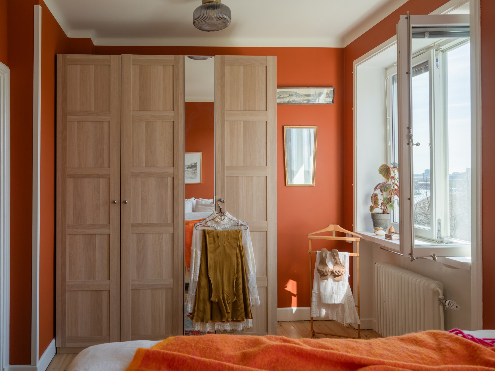 chambre décoration orange scandinave et colorée chambre décoration orange scandinave et colorée