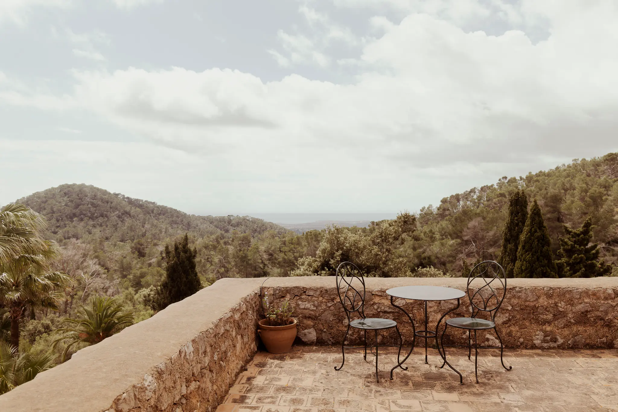 terrasse maison en pierres Majorque Ses Aigos terrasse maison en pierres Majorque Ses Aigos