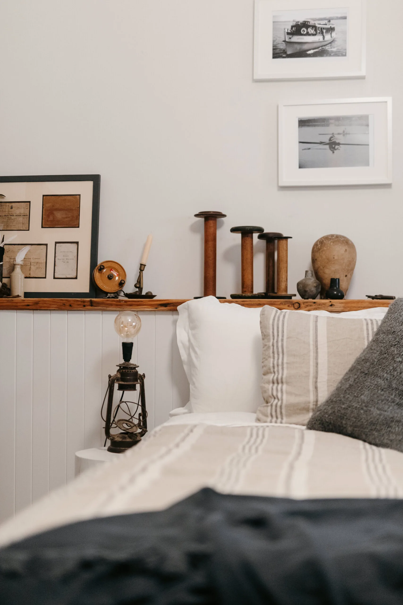 chambre décoration rustique chic Simpson Cottage Bundeena