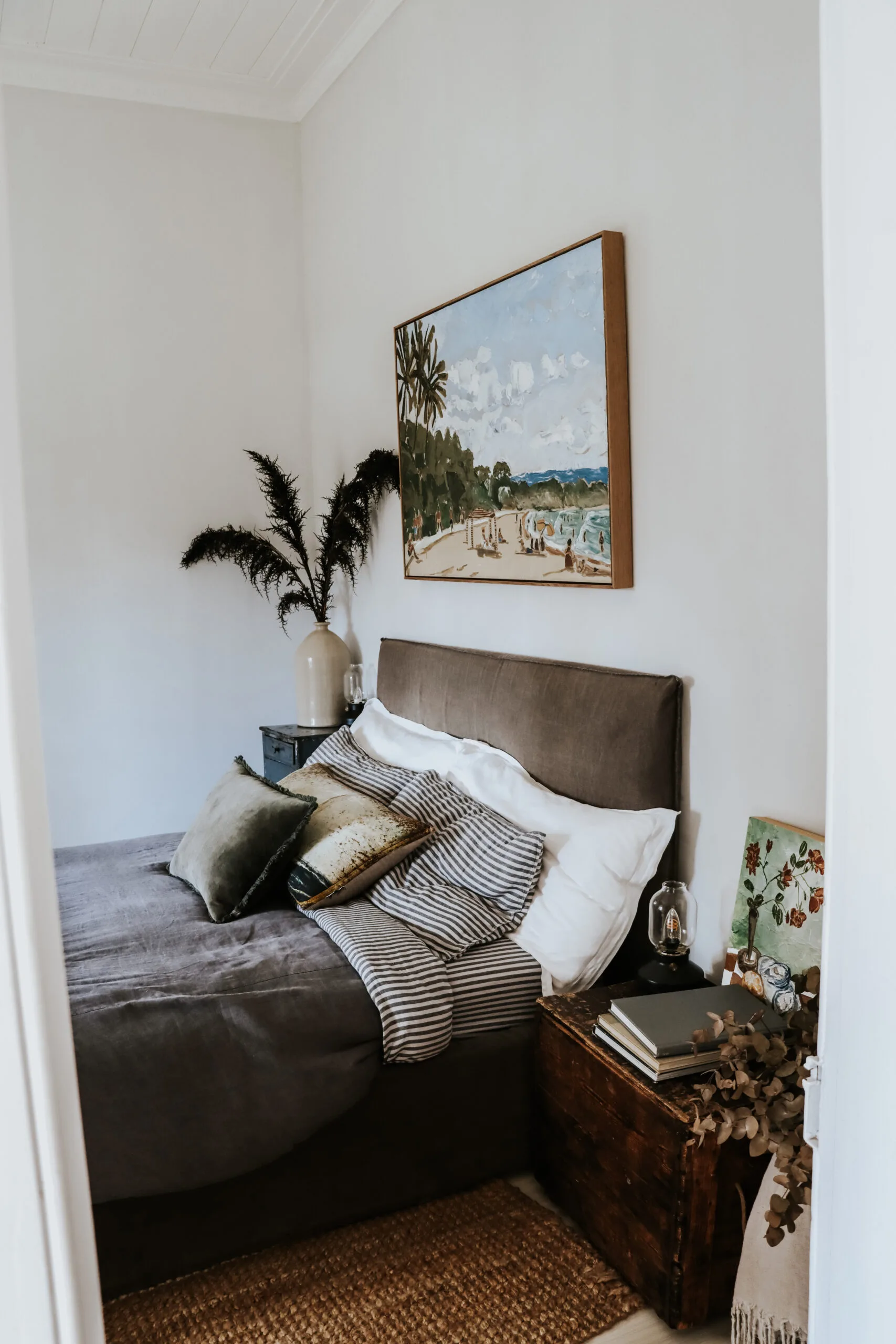 chambre décoration rustique chic Simpson Cottage Bundeena