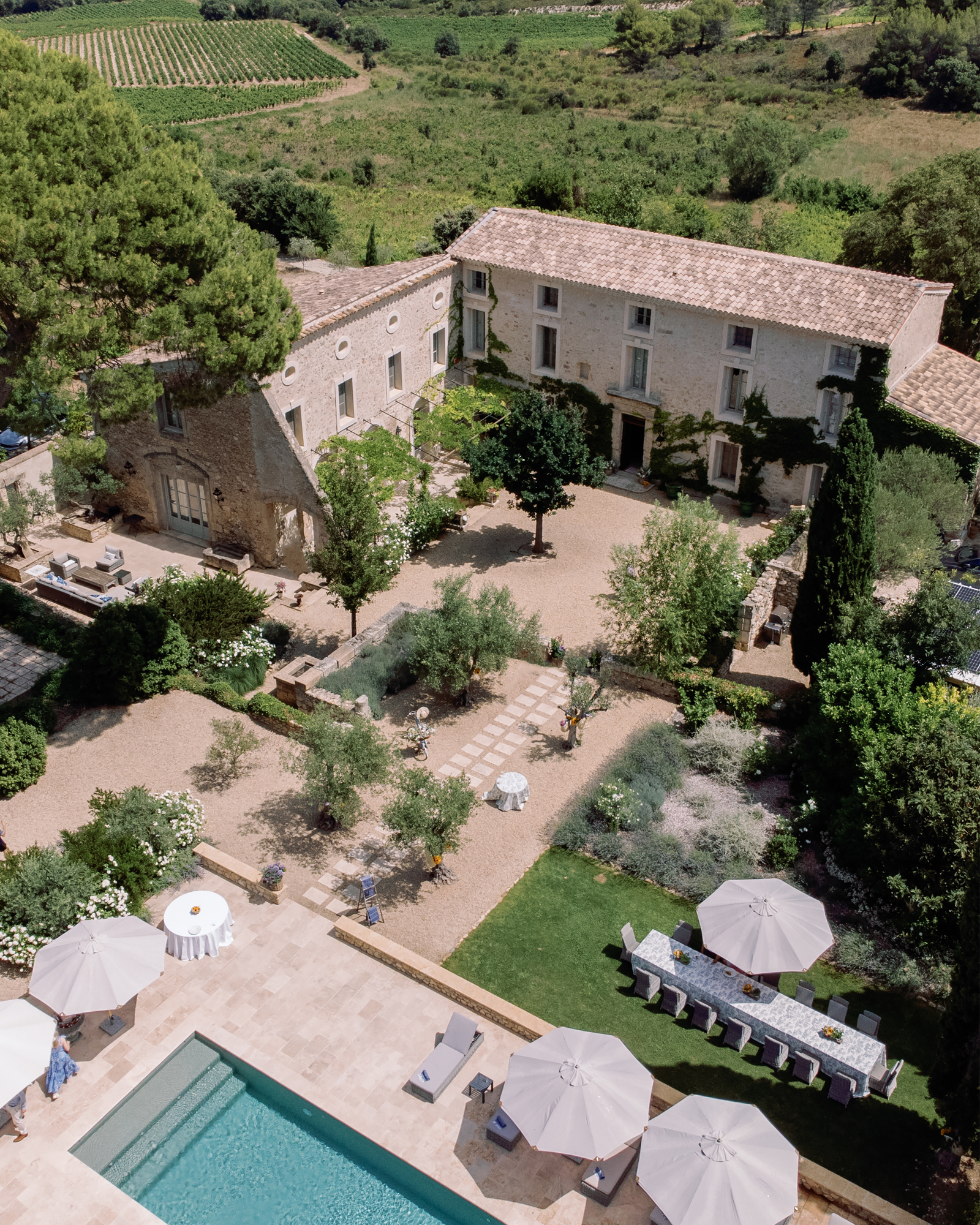 maison en pierres avec piscine Mas des Oliviers Plaissan maison en pierres avec piscine Mas des Oliviers Plaissan