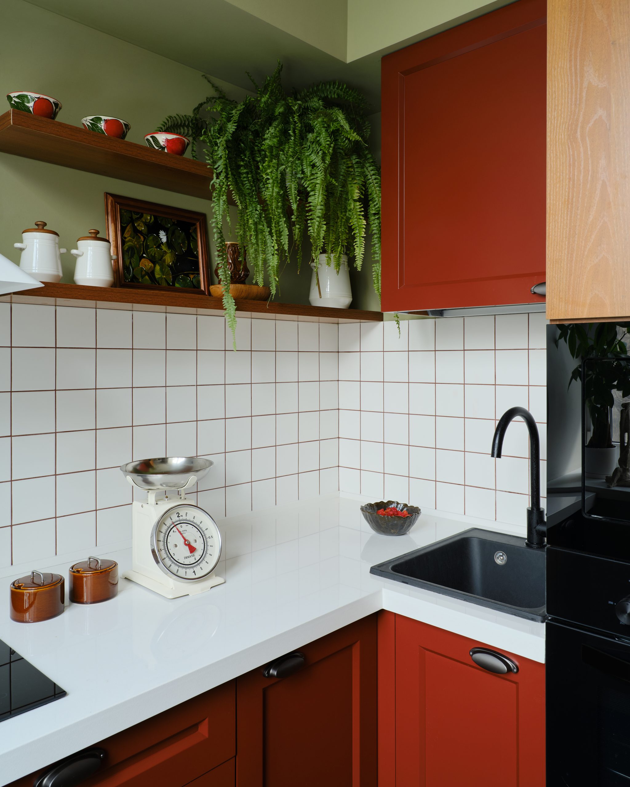 petite cuisine verte et rouge petite cuisine verte et rouge