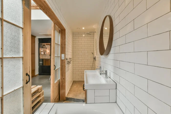 salle de bain carrelage blanc du sol au plafond salle de bain carrelage blanc du sol au plafond