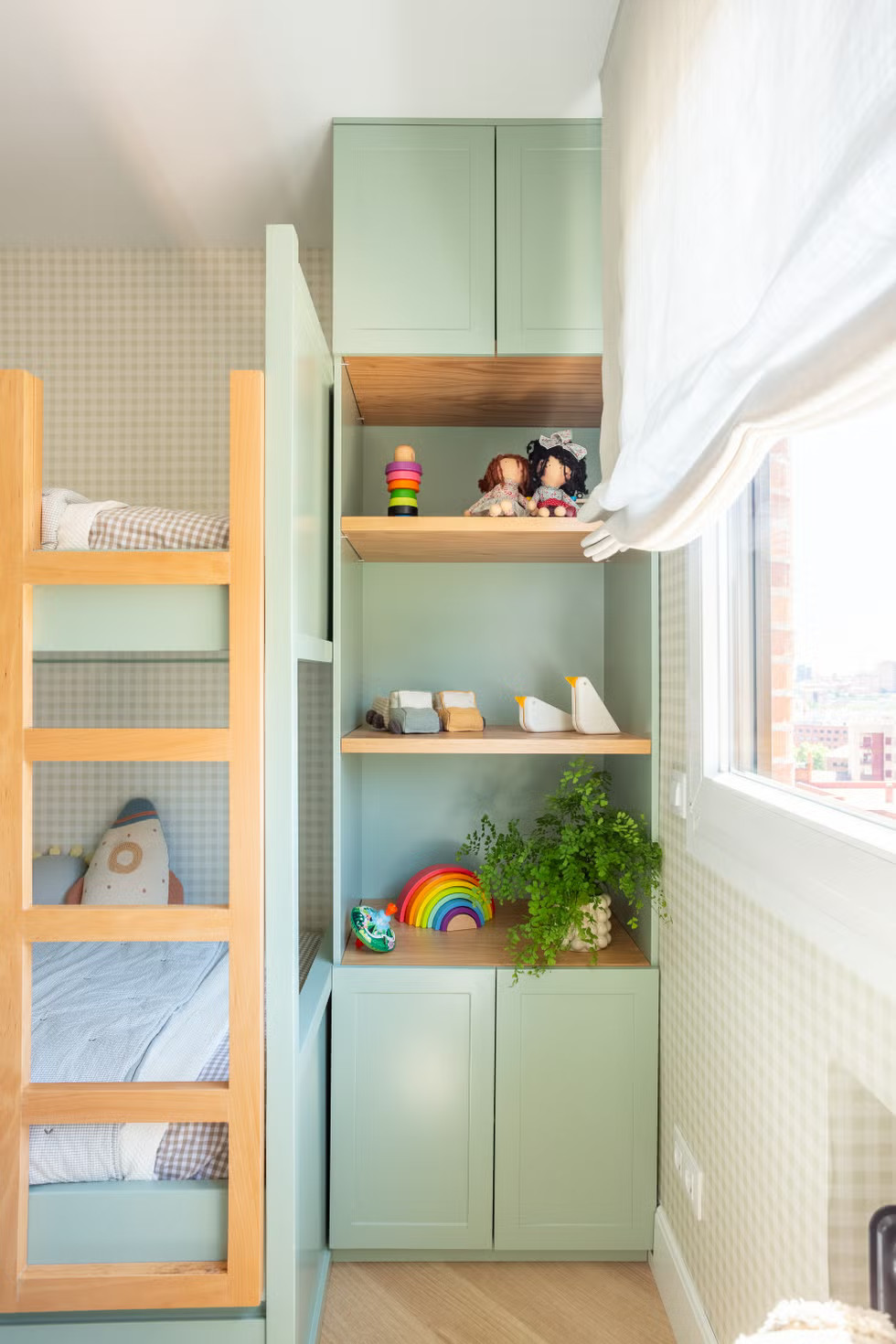 chambre enfant avec lits superposés verts chambre enfant avec lits superposés verts