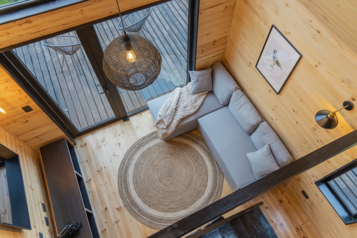 salon tiny house cabane Auro
