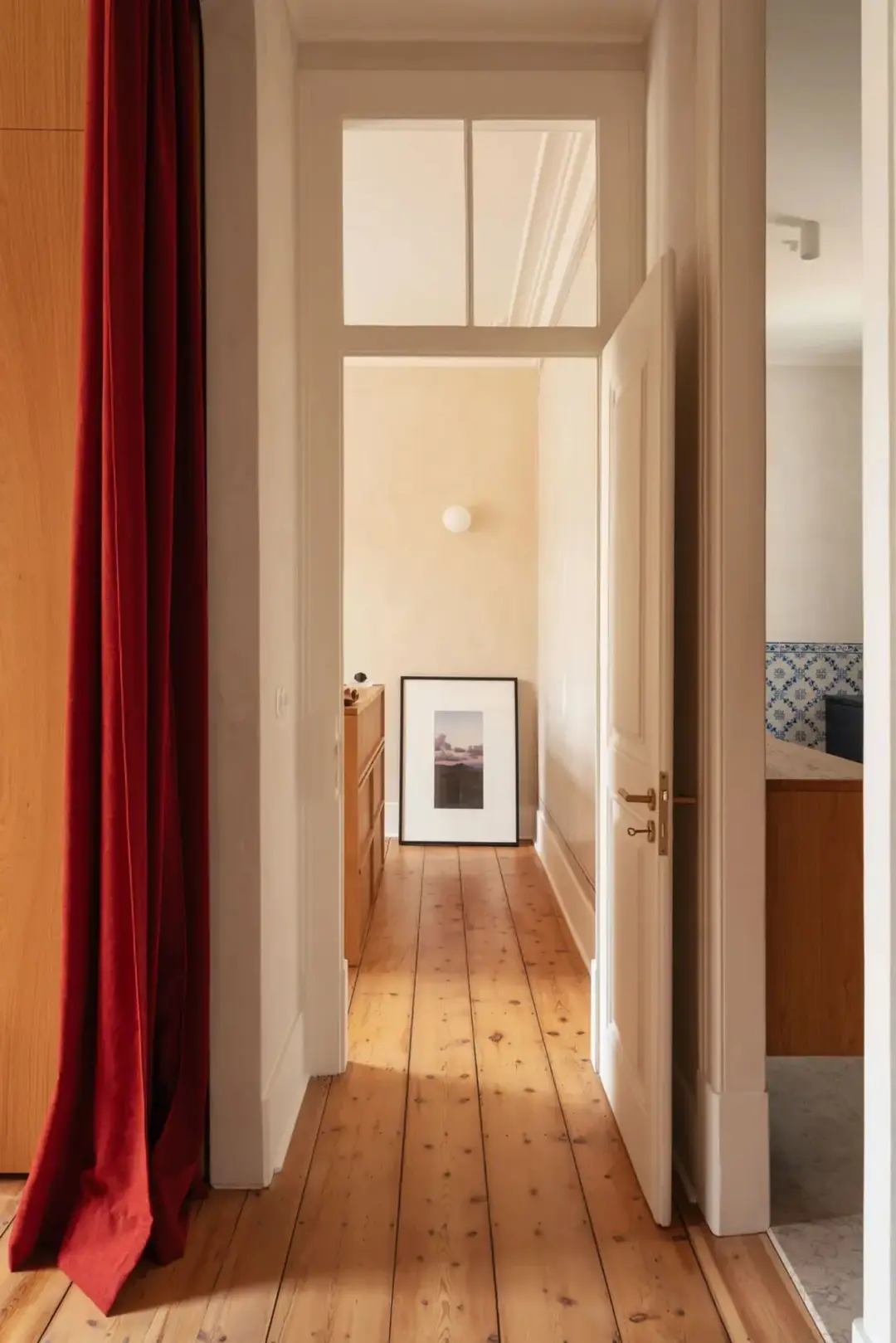 entrée avec parquet ancien
