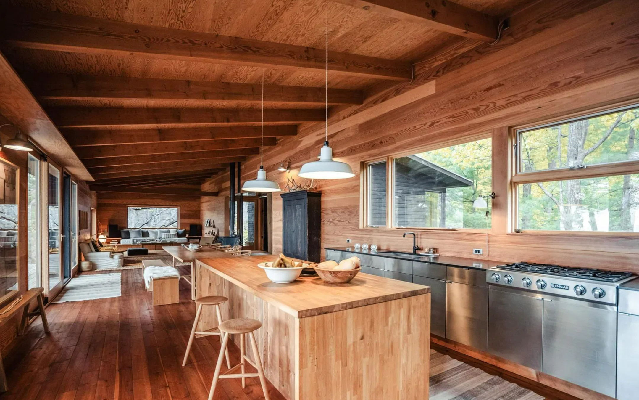 cuisine inox et bois maison architecte hors réseaux cuisine inox et bois maison architecte hors réseaux