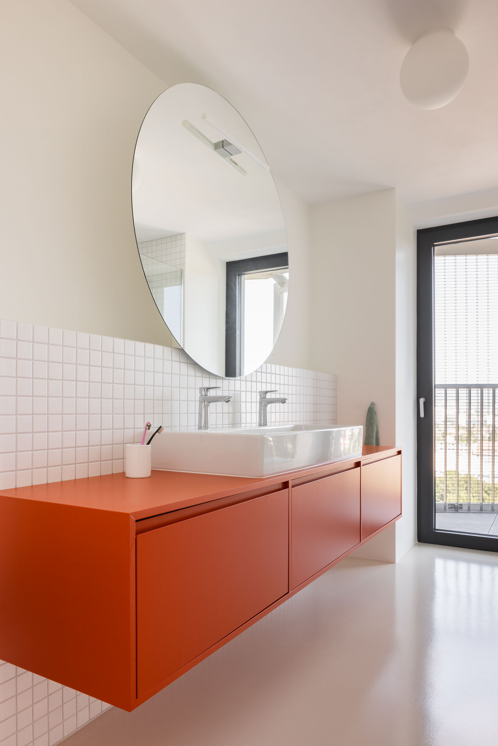 salle de bain design meuble vasque orange salle de bain design meuble vasque orange